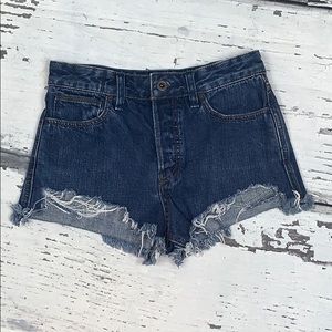 Free People Destructed Jean Shorts - 25